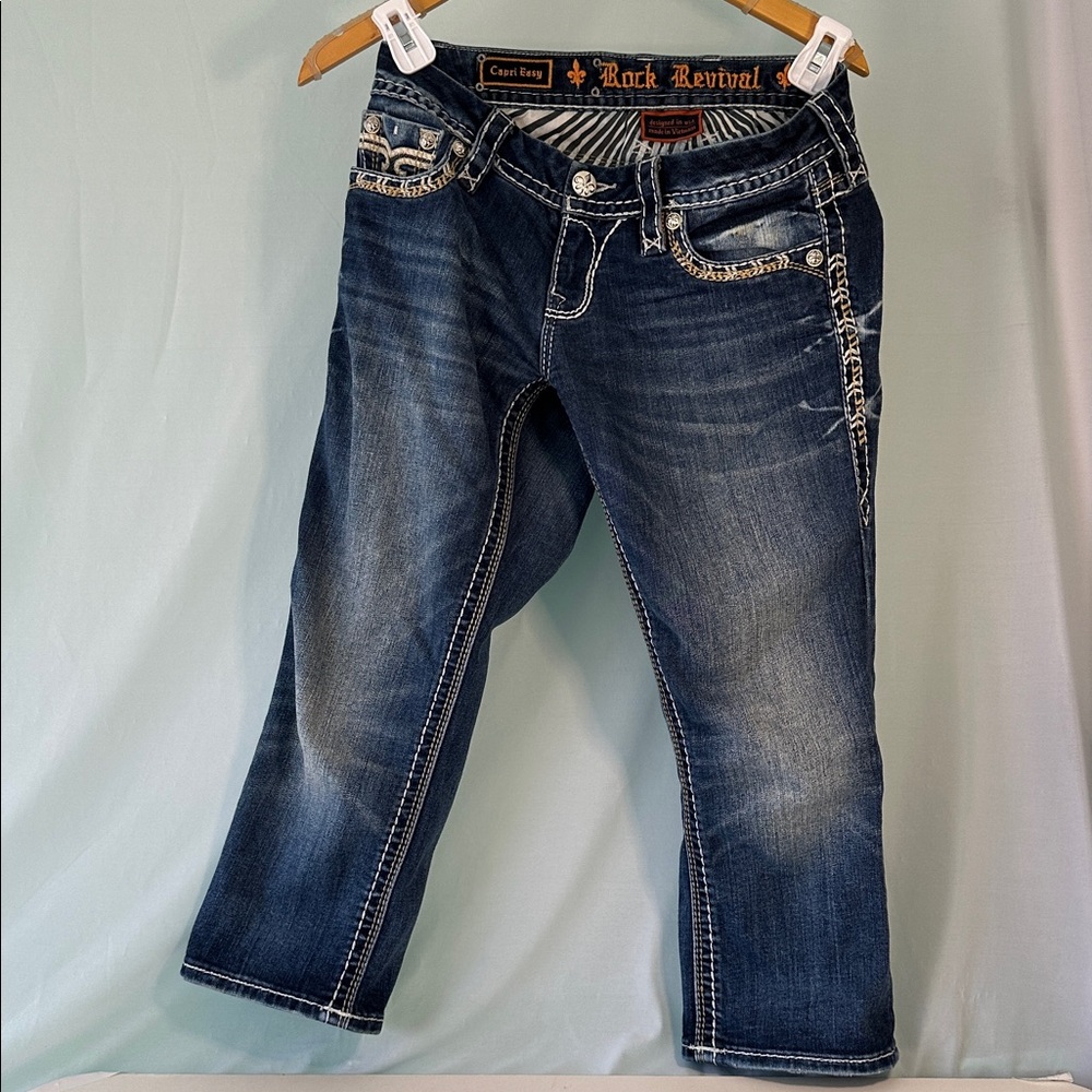 Rock Revival Women’s Capri easy jeans Size 27 Y2K